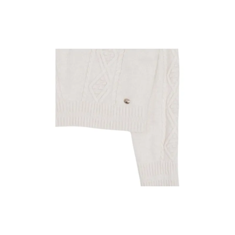 CHANEL FW22 Cashmere Sweater Women's White-4