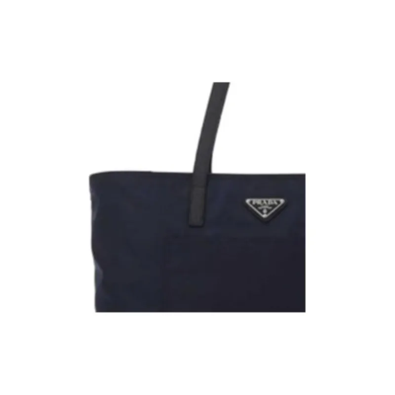 PRADA Nylon Tote Bag Shopping Bag Handbag Women's Blue-2