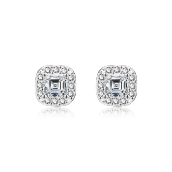 KwOnline S999 Fine Silver Stud Earrings Women's