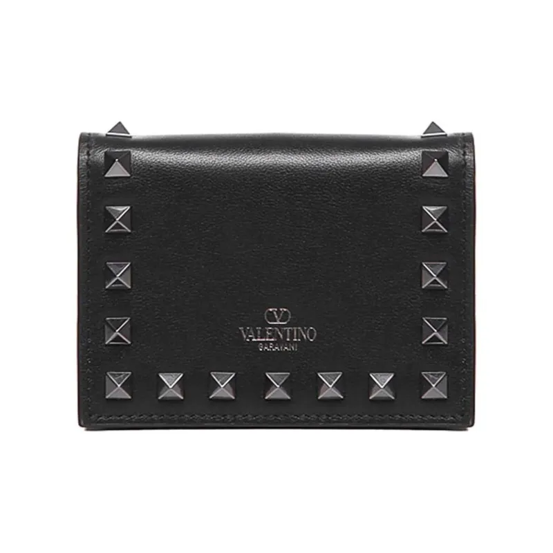 Valentino Cow Leather Wallet Women's Black-0