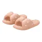Pink Polka Dot Bowknot Slippers with EVA Platform