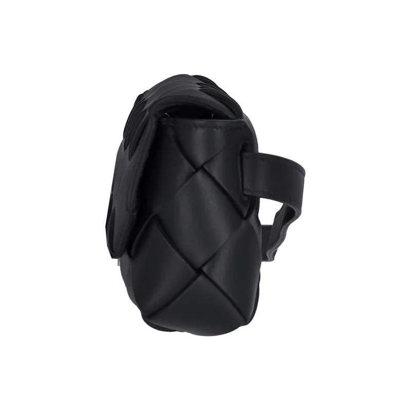 Bottega Veneta Leather Fanny Pack Men's Black-2