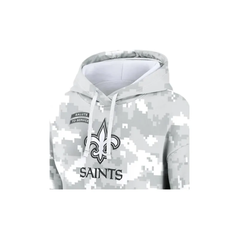 Nike New Orleans Saints Salute To Service Primary Edge Club Women's Nike Nfl Pullover Hoodie-2