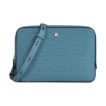 MONTBLANC Kindergarten 4810 Series Cow Leather Messenger Bag Crossbody Bag Shoulder Bag Mini Unisex Haze Blue