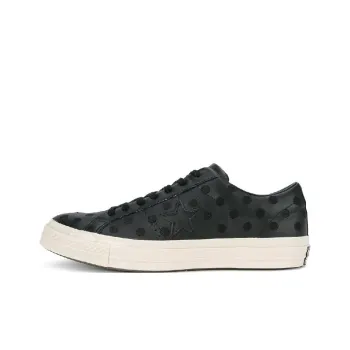 Converse Anti Slip Wear Resistant Low Top Skateboard Shoes Unisex Black