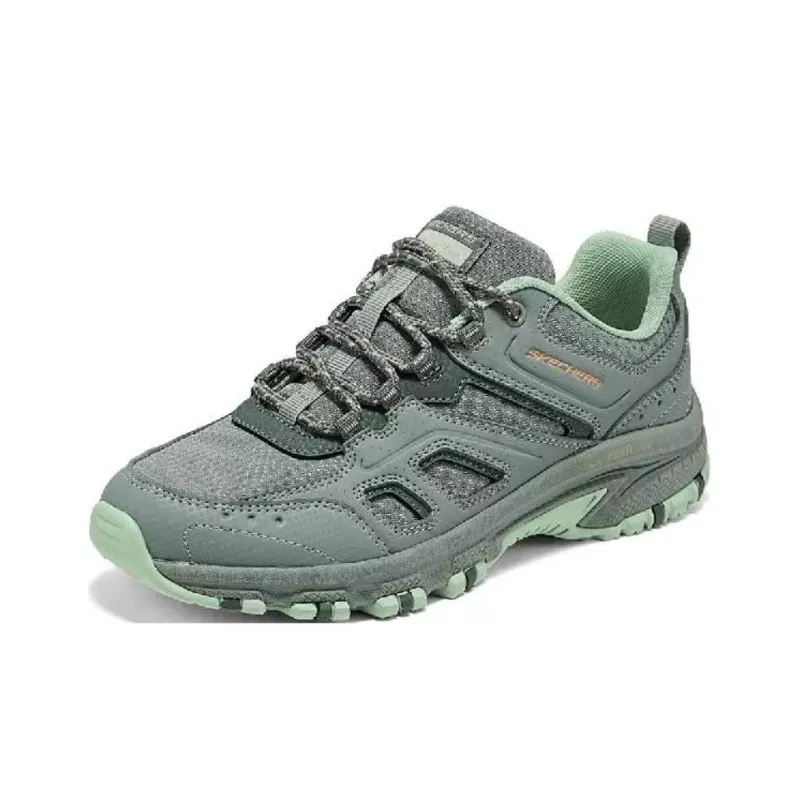 Skechers OUTDOOR Breathable Support Balance Low Top Trekking Shoes Women's Gray Green-1
