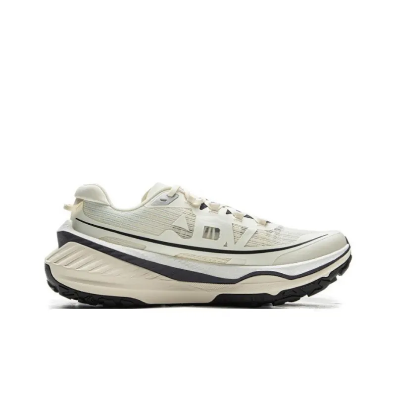 LiNing Di Lu V2 Slip Resistant Coverage Wear Resistant Low Top Trail Running Running Shoes Men's White Black-1