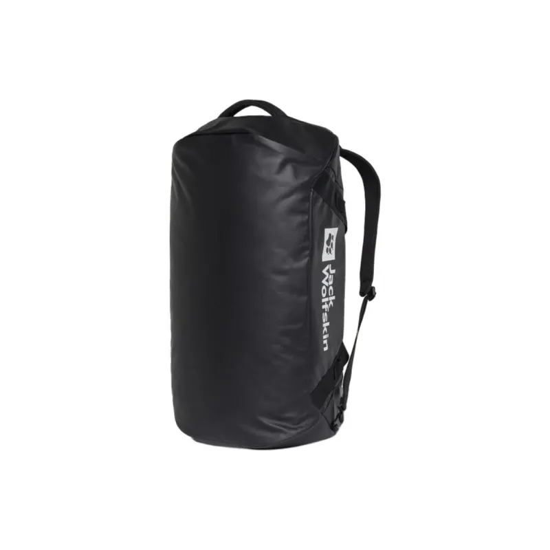 Jack Wolfskin Polyester One Shoulder Crossbody Double Shoulder Travel Bag 70L Unisex Black-1