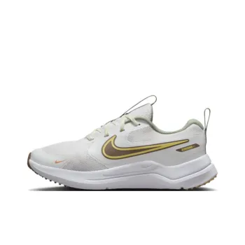 Nike Cosmic Runner Slip-Resistant Breathable Low-Top Kids' Running Shoes Gray/Yellow/Brown Teenagers
