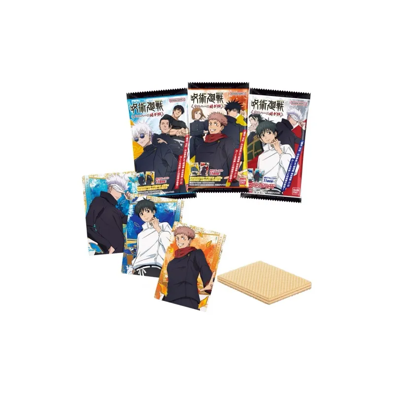 BANDAI Yuji Itadori Extra Bouncy, Edible Toy, Card Satoru Gojo IP/Anime Cards Full Box-1