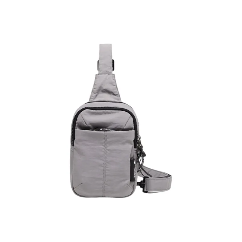 FOUVOR Nylon Fabric Sling Bag Regular Unisex Gray/Black/Yellow/Green-3