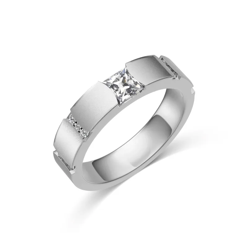 KAILEIFU 925 Sterling Silver Rings Unisex Silver-2
