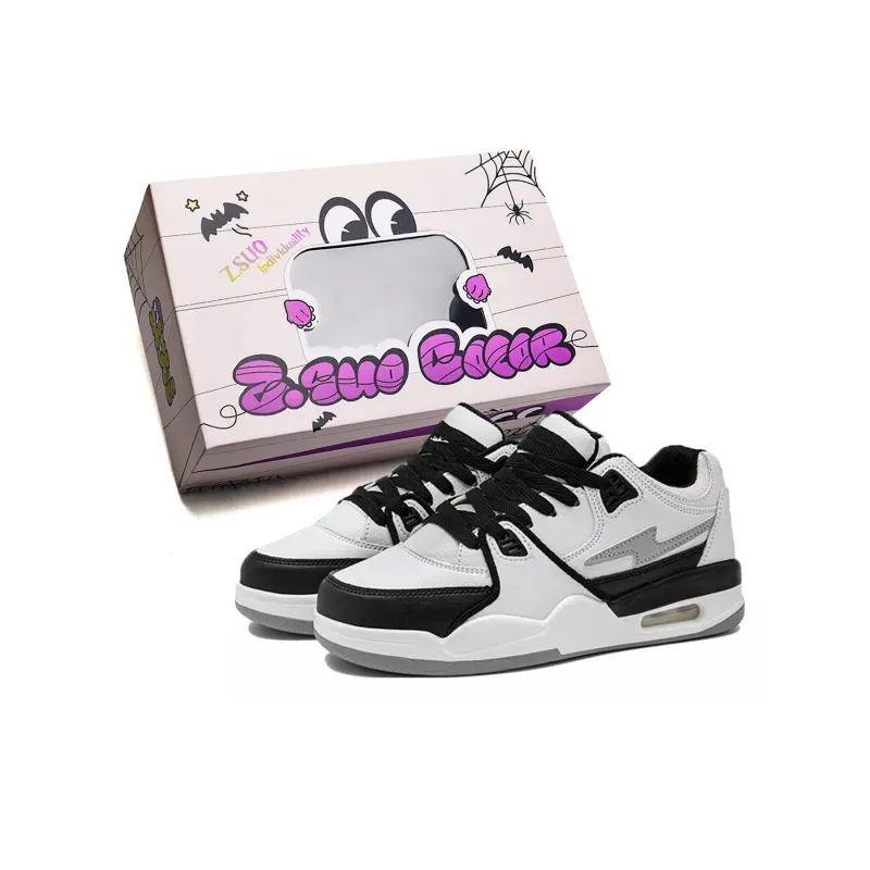 Z.SUO Slip-Resistant Lightweight Breathable Height Increasing Low-Top Skateboard Shoes Unisex-8