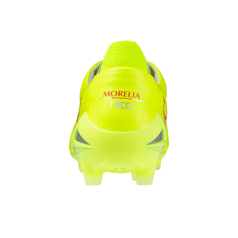 Mizuno Morelia Neo 4 Anti Slip Wear Resistant Soccer Shoes Unisex Yellow-3