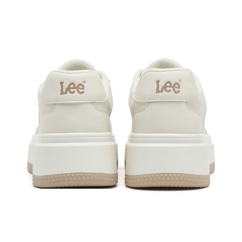 Lee Small White Shoes Low-Top Skateboard Shoes Women's-12