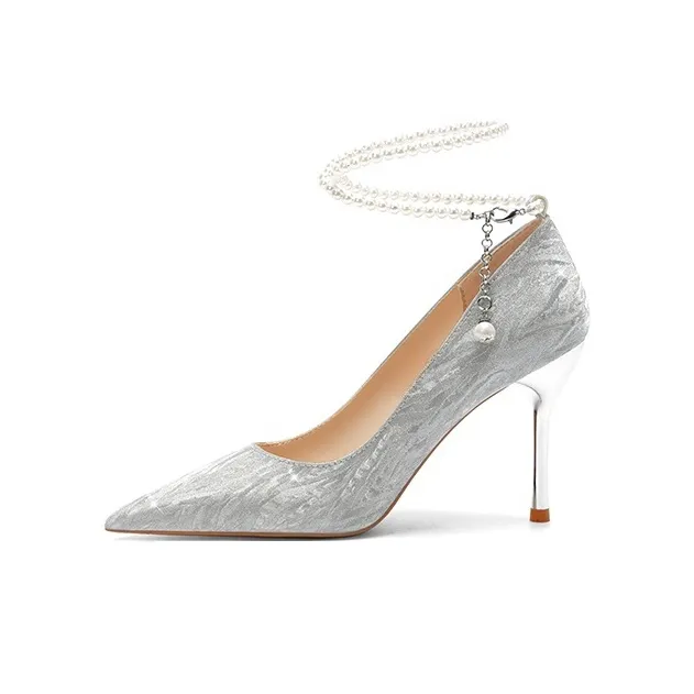 ROBINHOOD Refined Purple Moon Galaxy Box, Pointed Toe Elegance Versatile Slim Heel High Heels Women's-0