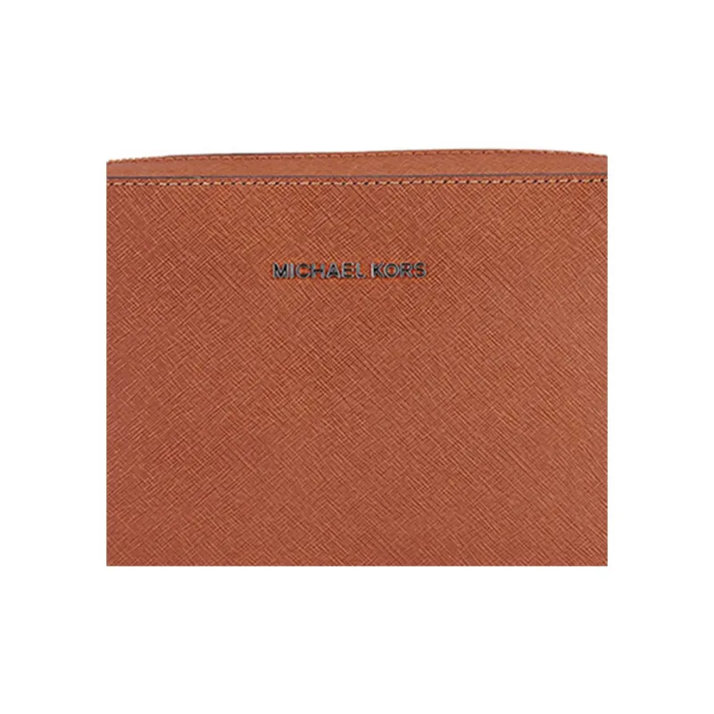 MICHAEL KORS Cow Leather Small Square Bag Shoulder Bag, Crossbody Bag Women's Acorn Brown-4