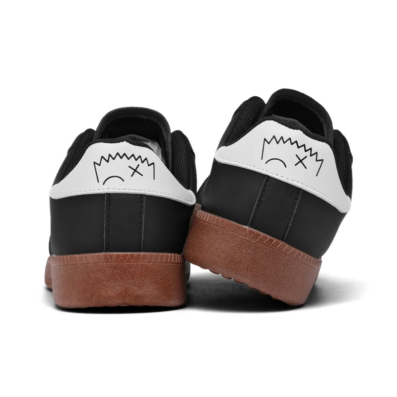 The Simpsons Skateboard Shoes Unisex Low Top White/Gray/Black-12