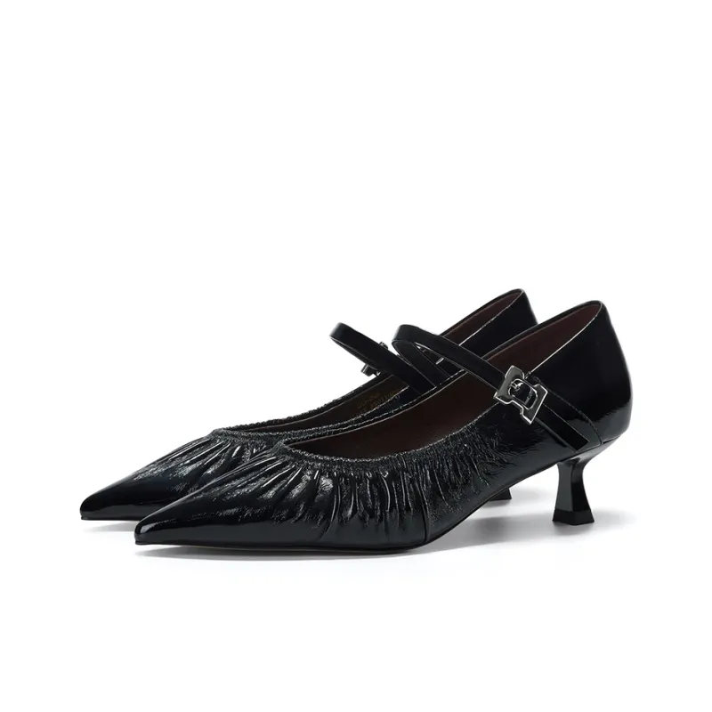 GG CC Spring Waltz Slim Heel French Pointed Toe High Heels 4.5cm Women's-1