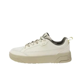 PEAK Taichi Cloud Trail Anti-Slip Wear-Resistant Low-Top Skateboard Shoes Men's White Brown