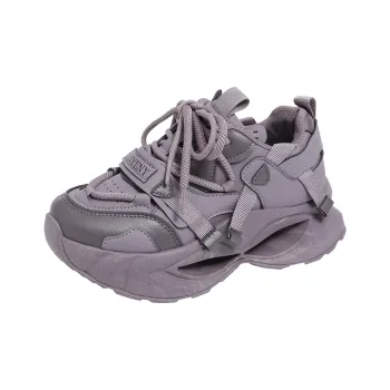 BINGO DUCK Height Increasing Low Top Chunky Sneakers Women's