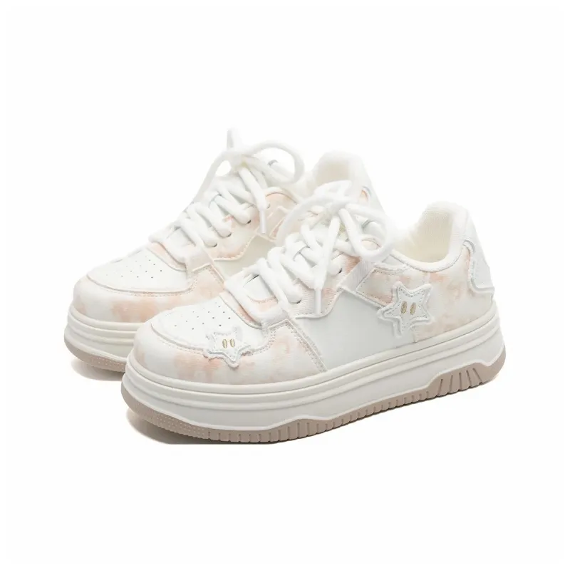 OAOQ Wear-Resistant Lightweight Height Increasing Low-Top Skateboard Shoes Unisex-7