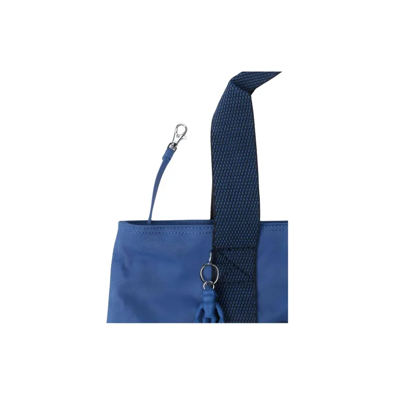 Kipling Polyamide Tote Bag, Shopping Bag, Handbag Medium Size Unisex Blue-3