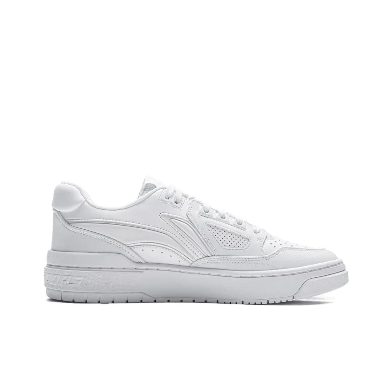 LiNing New Arrival Shock Absorbers Slip Resistant, Abrasion Resistant, Breathable Low Top Skateboard Shoes Unisex White-1