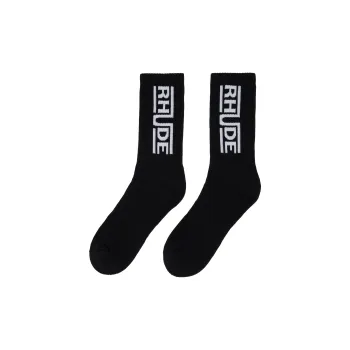RHUDE Champions Logo Sock 'Black/White'