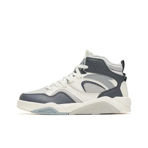 Anta Lieyan3.0 Warm And Wear Resistant High Top Skateboard Shoes Men's Gray White