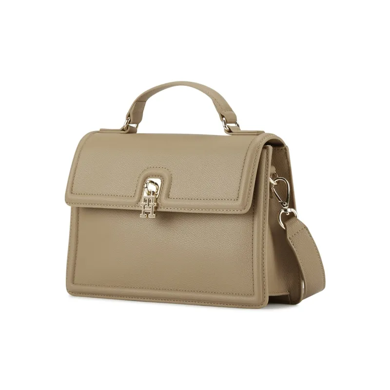 Tommy Hilfiger Artificial Leather Handbag Women's Black/Khaki-8