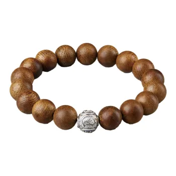 Moonstone Edge Agarwood Precious Wood Bracelets Unisex