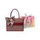 Burgundy-Shopping Bag