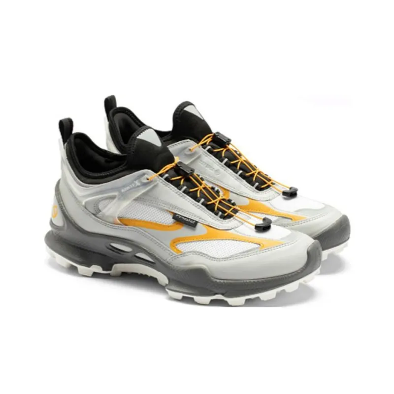 Ecco Biom C Trail Waterproof And Breathable Low Top Trail Running Running Shoes Men's White Gray-3