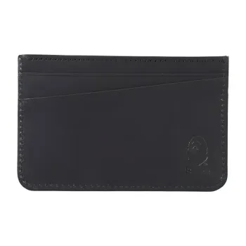 A BATHING APE Cow Leather Card Holder Medium Size Men's Black