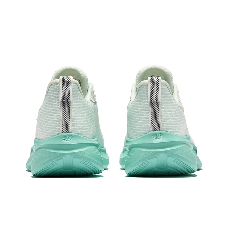 Erke Cushioning Rebound Breathable Low-Top Running Shoes Men's Microcrystalline White Ice Green-3