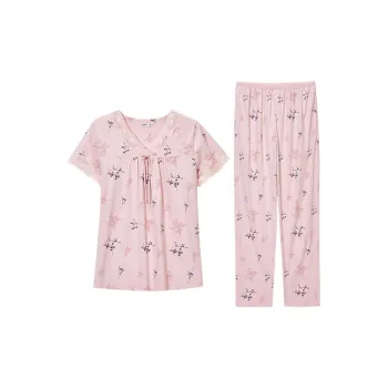 DAERLI Pajama Set Women's Russet Red