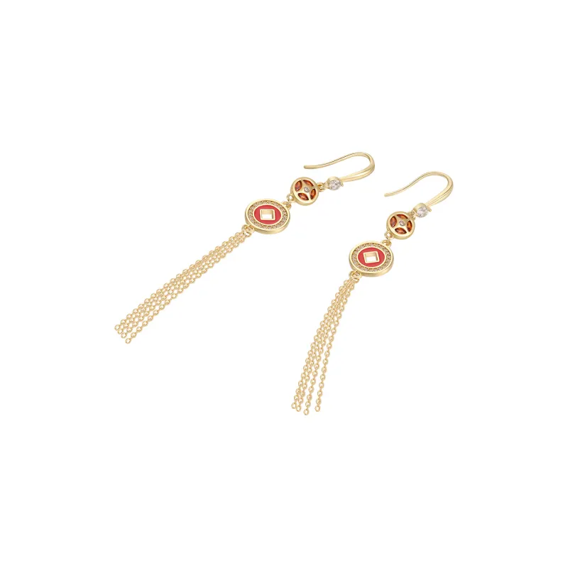 AJIDOU Alloy Collectible Coin Earrings Women's-1