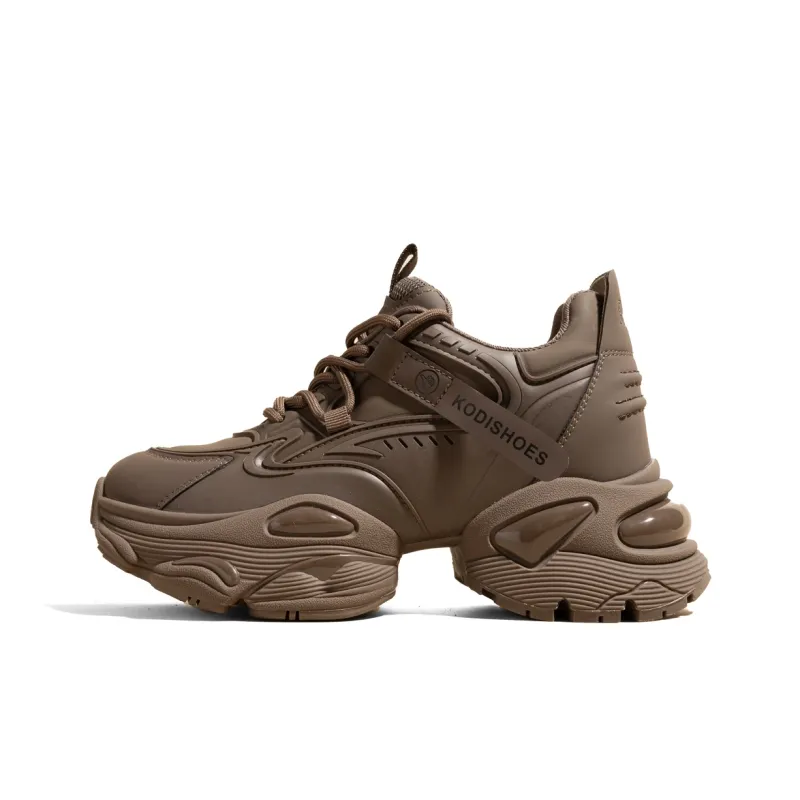 KODI Anti Slip And Wear Resistant Height Increasing Low Top Chunky Sneakers Women's-10