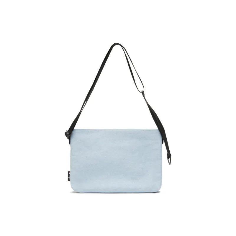 Champion Fabric Shoulder Bag Unisex Black/Ballet Blue-4
