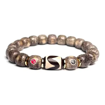 MOUNTAINS AND MANS Star Moon Bodhi Seeds New Chinese Style Good Luck Beaded Bracelet Unisex