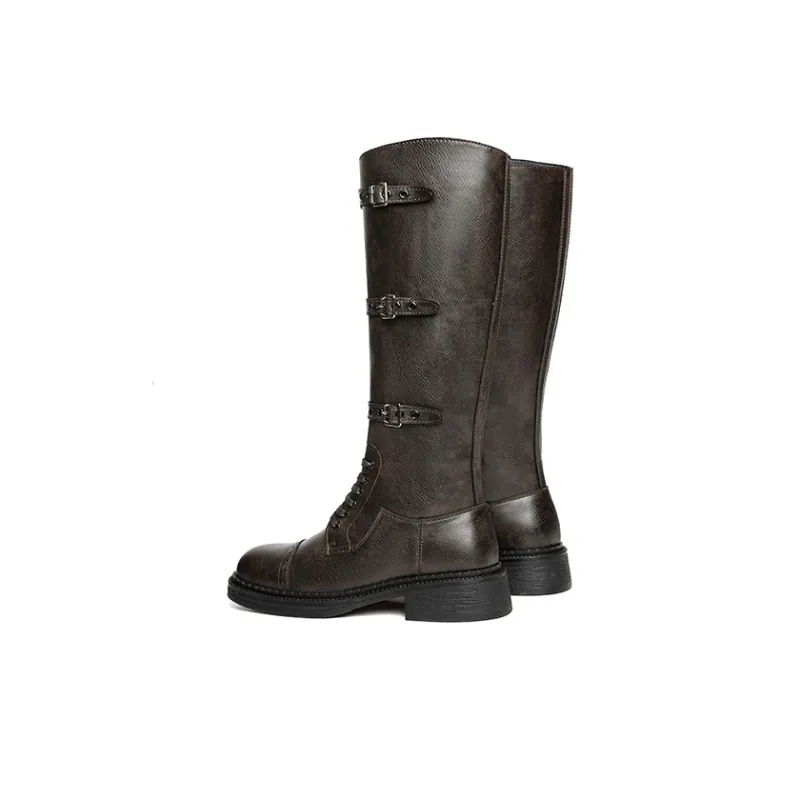 RED DRAGONFLY Knee high Boots 4.9CM Women's-12