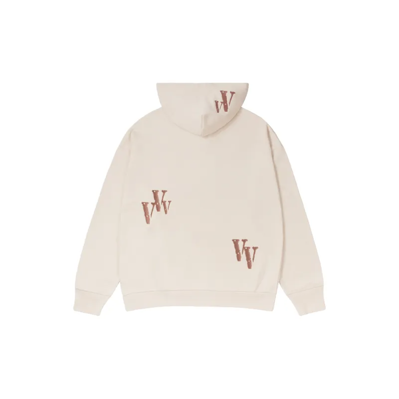 VLONE Cardigan Zip Closure Sweatshirt Unisex Beige-1