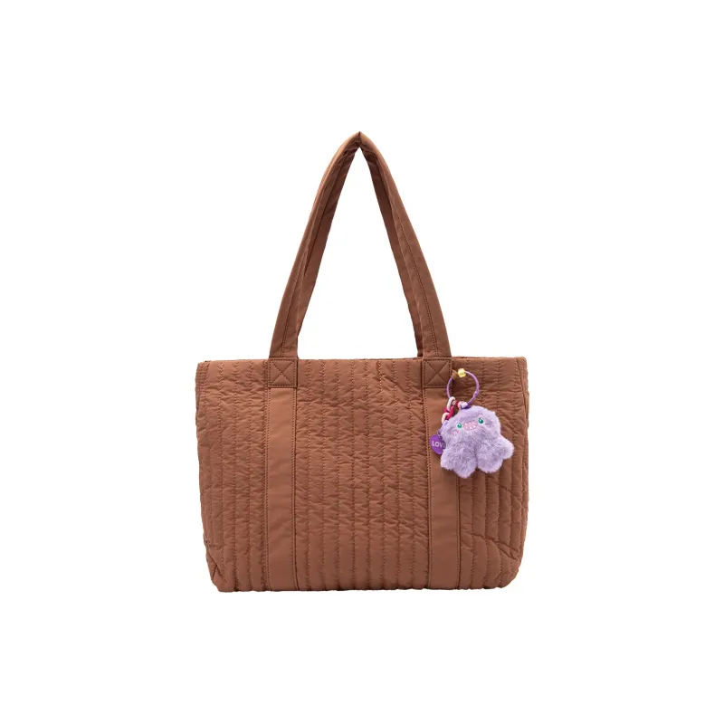 LEFF Fabric Shoulder Bag Tote Large Size Women's Multicolor-8