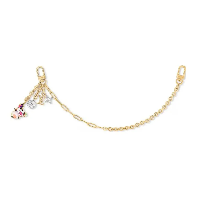 LOUIS VUITTON Takashi Murakami Village Co-Financing Metal Chain Bag Accessory Women's Gold-0