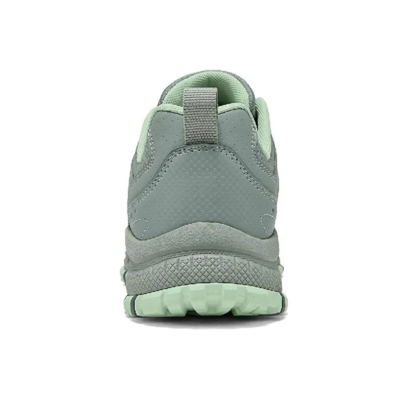 Skechers OUTDOOR Breathable Support Balance Low Top Trekking Shoes Women's Gray Green-3