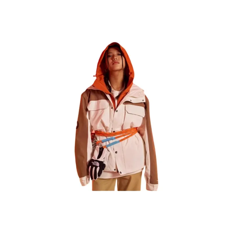 THE NORTH FACE City Outdoor Collection Windbreaker Jackets Men Dune White/Latte Brown/95R-1