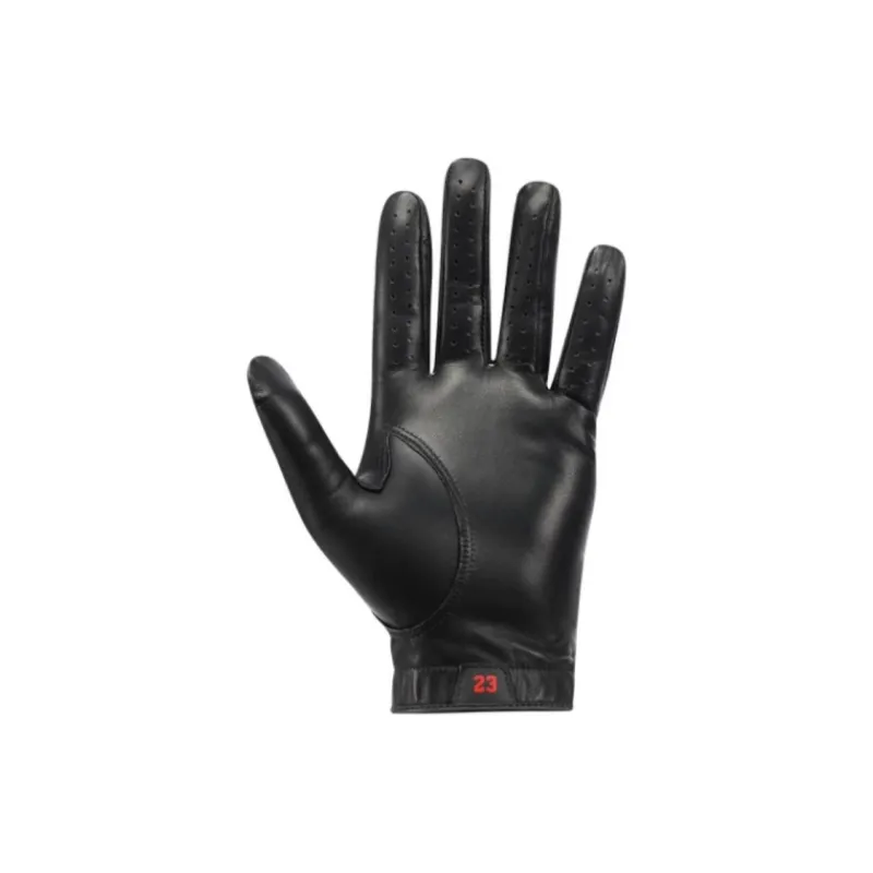 Jordan Sheepskin, Polyester, Elastane, Polyamide, Artificial Leather Sports Gloves Unisex Black-1