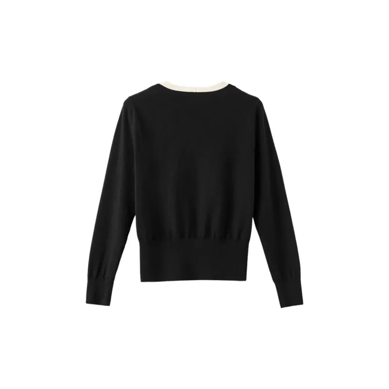 Late White Knitwear Women's Black-2