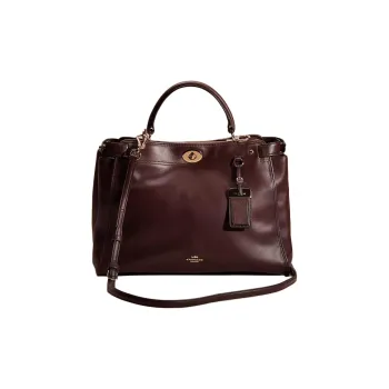 COACH Gramercy Leather Handbag, Shoulder Bag, Crossbody Bag Large Size Women's Brown
